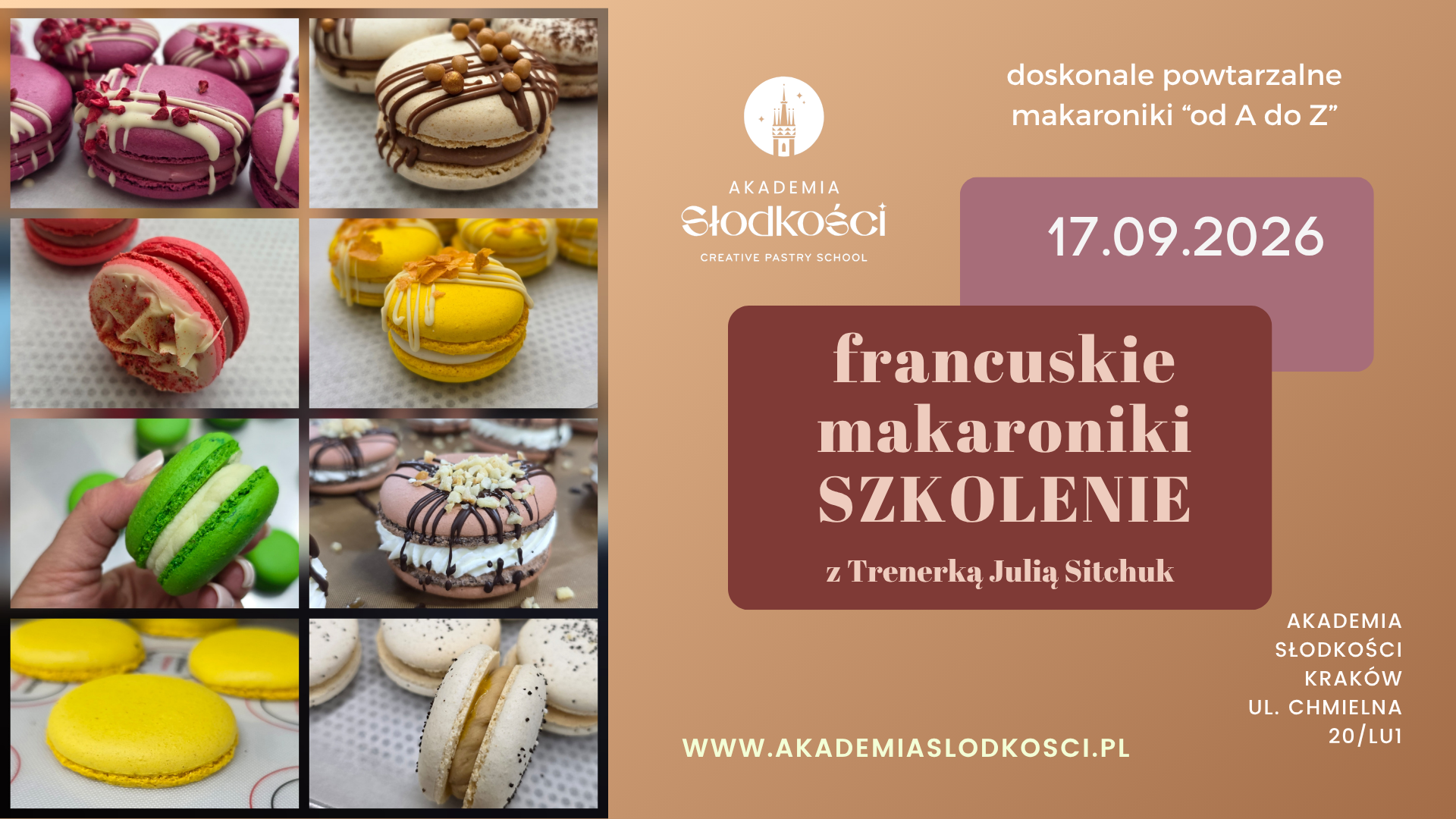 francuskie-makaroniki-szkolenie-akademia-slodkosci-krakow